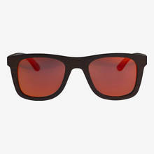 Nebelkind Bamboobastic Dunkelbraun (rot verspiegelt) Sonnenbrille in dunkelbraun gebeizt