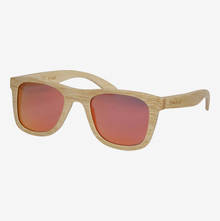 Nebelkind Bamboobastic nature (red mirrored) Sunglasses in Natural-colored bamboo