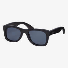 Nebelkind „Pitch-Black“ Holz-Sonnenbrille in schwarzbraun gebeizt