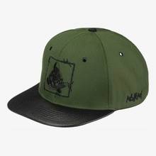 Nebelkind Barbed Wire Snapback in olive green