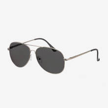 Nebelkind Pilotastic Silberne Sonnenbrille in Rahmen und Bügel silber