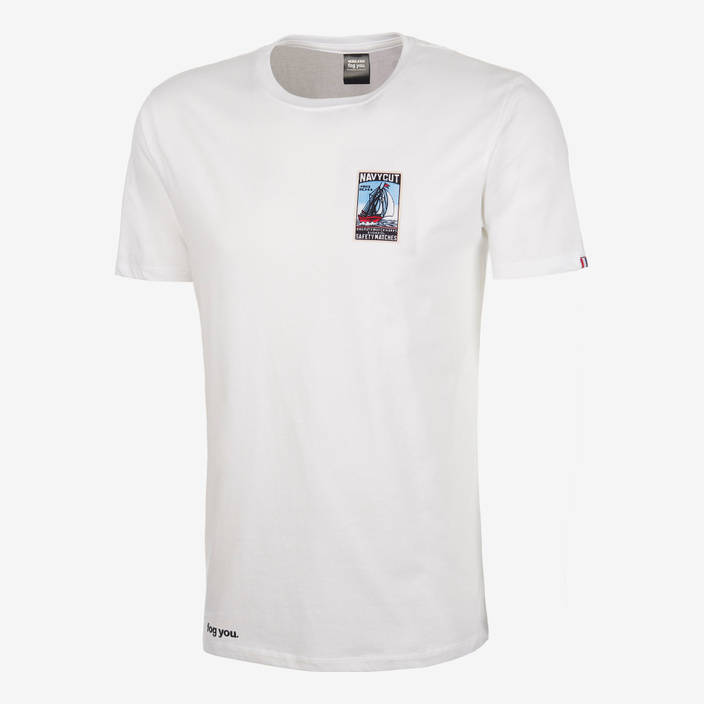 Nebelkind Shirt "Matchbox Navycut" Männer in weiß