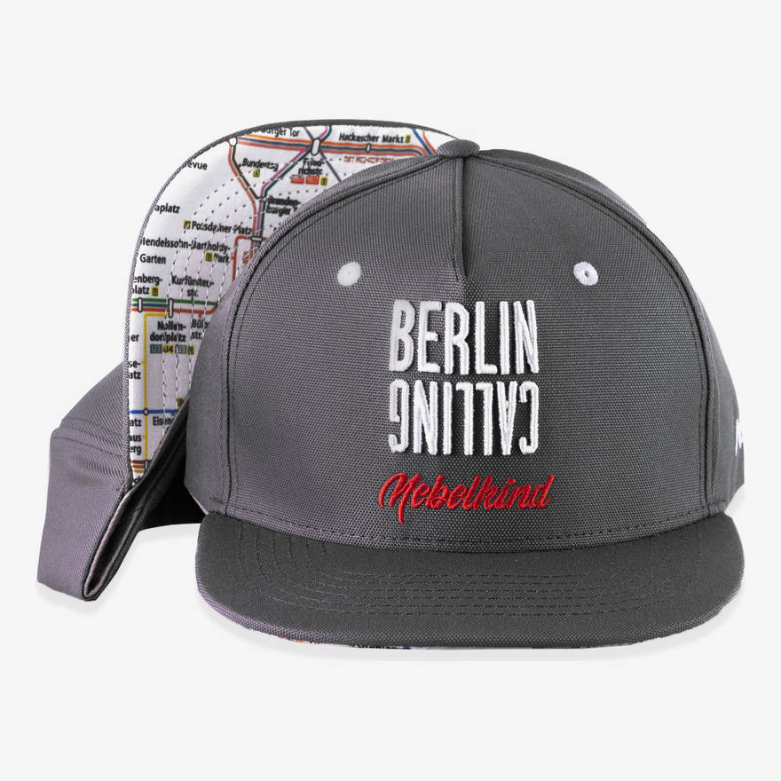 Nebelkind Berlin Calling Snapback in gray