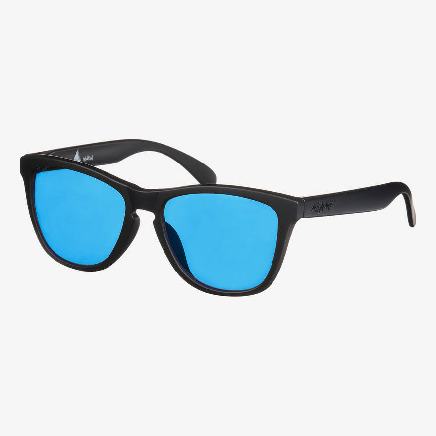 Nebelkind Suntastic Black (Blue Mirrored) Sunglasses in black