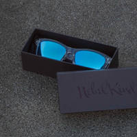 Nebelkind Suntastic Clear (hellblau verspiegelt) Sonnenbrille in transparent