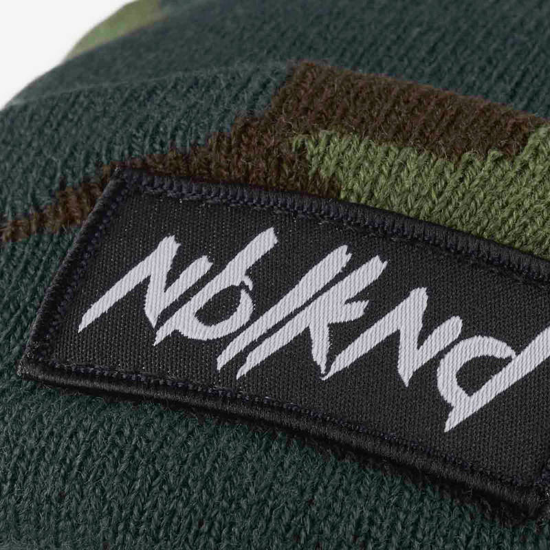Nebelkind Folded Beanie Camouflage with Logo in camouflage