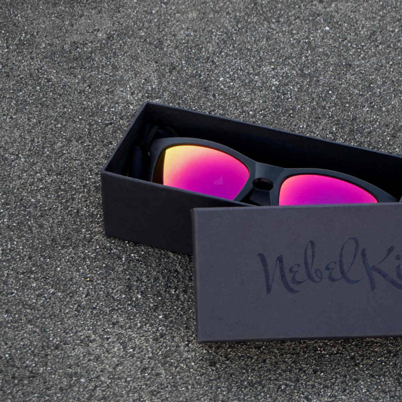 Nebelkind Suntastic Smoke Grey (Red Mirrored) Sunglasses in gray